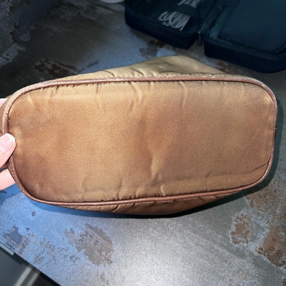 Prada Brown Nylon Bag with Leather Trim - Picture 7 of 7